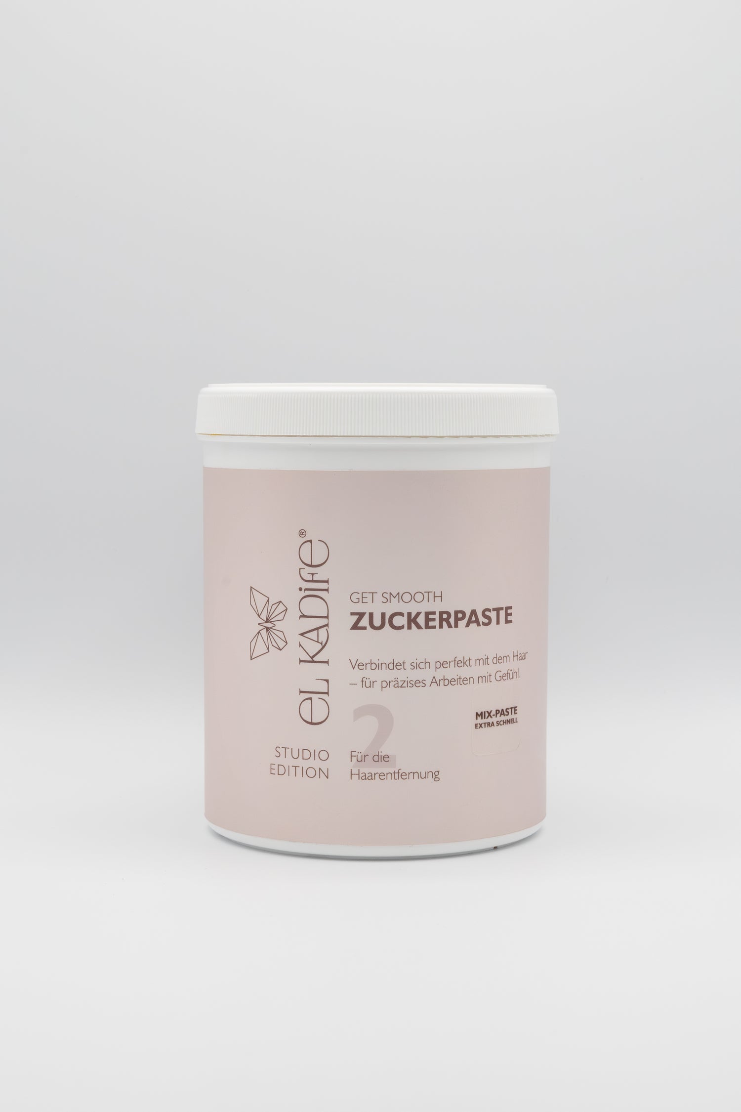 elk Kadife Zuckerpaste Extra Schnell 1000 g - Mixpaste für große Bereiche und feine Flaumhaare im Wangenbereich
