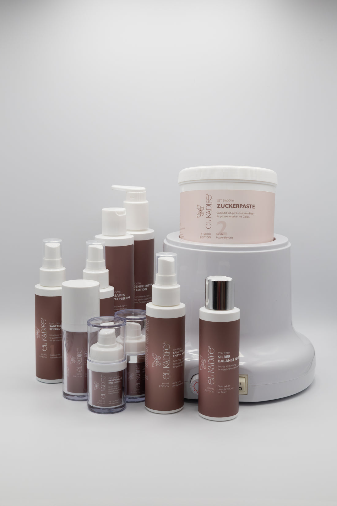 el Kadife Starter Paket für professionelles Sugaring mit Zuckerpaste, Enzympflege und AfterCare System
